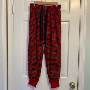 A&F Christmas Flannel PJ Joggers